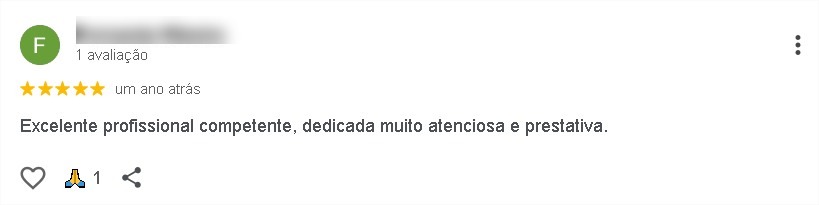 Avaliação de cliente 2 no Google